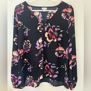J.Crew sheer floral blouse - size 14
